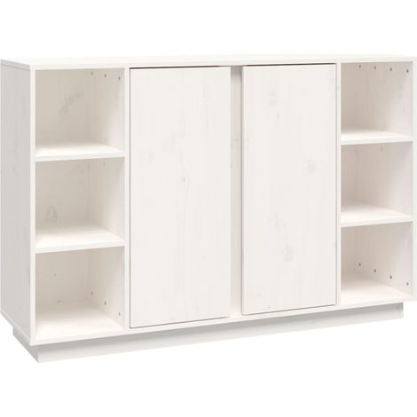Sideboard Weiß 120x35x80 cm Massivholz Kiefer vidaXL