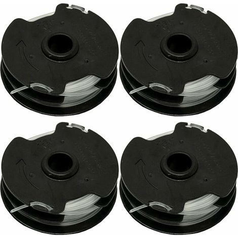 Lot de 4 bobines de Rechange pour débroussailleuse sans Fil Parkside PRTA 20-Li C3 IAN351753 (1/4)