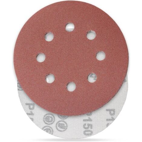 DTEKGAZ - 150 Schleifscheiben, Schleifscheiben, Körnung 125 mm, ideal zum Schleifen/Polieren/Entrosten, HSDPS5M100, 100er-Packung
