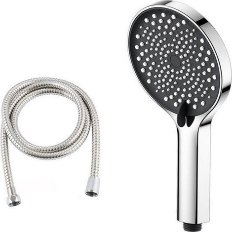 Pommeau de douche économique avec flexible universel et tuyau de douche pour salle de bain couleur argentée (1/5)
