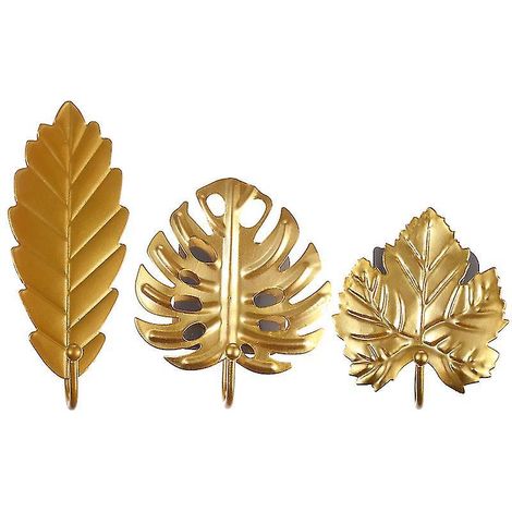 3 crochets en forme de feuille (1/3)