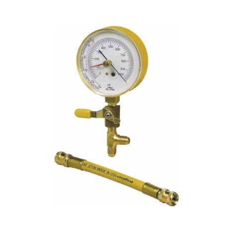 Diff – Vacuomètre anti-pulsations Ø 80mm – Débit max 1000 mbar – Vanne et flexible 150mm pour vide relatif – Usage professionnel