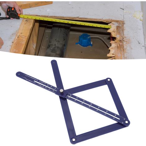 Outil de Mesure d'Angle en Plastique pour Travaux de Bricolage et de Menuiserie - Précis et Facile à Utiliser -KZQ (1/5)