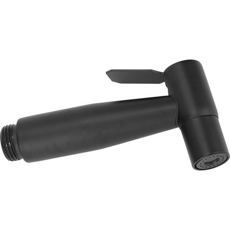 Douchette WC G1/2 en Acier Inoxydable 304 Noir, Flexible Monté au Mur pour Nettoyage Salle de Bain (1/5)