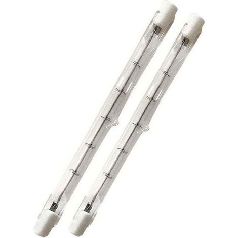 500W tube R7s 118mm halogène Dimmable Blanc Chaud 2800K ampoule crayon r7s linéaire 11000lm AC 200-240V pour l’éclairage de maison, travail, sécurité, lampadaire, etc (5pcs) (1/4)