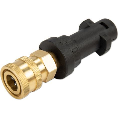 High-pressure cleaner gun adapter with 1/4" quick-connect female fitting. Compatible with Karcher/Kärcher K series K2, K3, K4, K5, K6, K7 high-pressure cleaners (1/5)