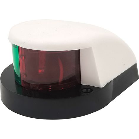 BIEMMEDUE- Nylon-Schiffsnavigationslicht, rot-grünes LED-Zweifarbensignallicht, 12-V-Anzeigeleuchte für Backbord und Steuerbord, Yachtbeschläge