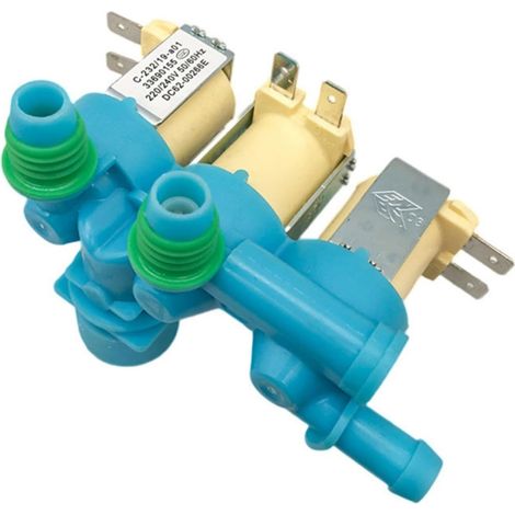 【Wassereinlaufventil DC62-00266E】Einfach zu installierende Einlassventile für Waschmaschinen • Robuster Wasserventil-Satz • Kompatibles Ersatzteil für verschiedene Marken