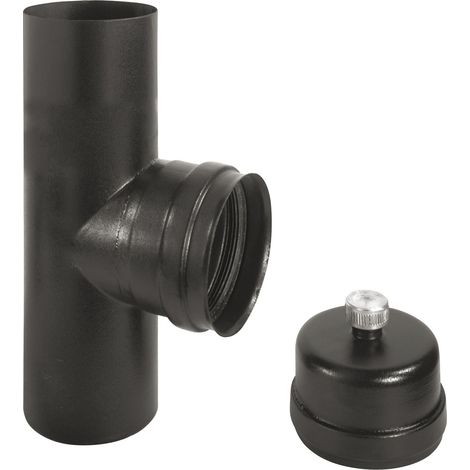 T Verbindung für Öfen mit Angriff F. F. Ala Eco Eco - 8cm