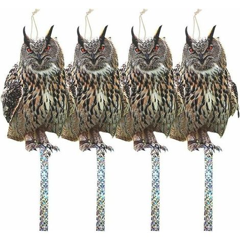 Vogelabwehr mit Taubenstreifen, Vogelabwehr für Freigängerkatzen, hält Tauben und Krähen von Balkonfenstern, Terrasse fern, 4 Stück (3 mm) (1/4)