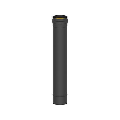 TUBO STUFA VETRIFICATO OPACO PELLET 1 MT - 80 MM