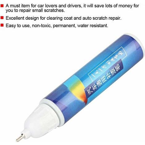Peinture Dissolvant de Rayures de Voiture, Bijoux Bleu Peinture Professionnelle Réparant le Stylo de Peinture de Réparation de Rayures de Dissolvant de Voiture (1/4)