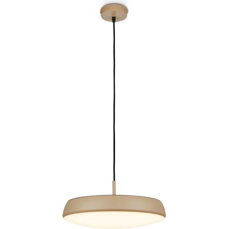 Briloner LED Pendelleuchte Ø35x120 cm Rund 14,5W 1800lm 3000K Warmweiß Anthrazit-Macchiato - Hängelampe Esszimmer Küche Wohnzimmer (1/5)