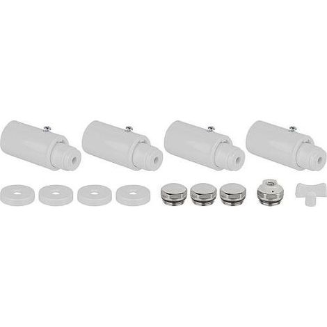 fixation pour radiateur type Manto, blanc (1/3)