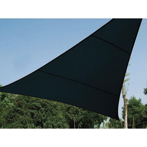 Voile Solaire Perméable - Triangle - 3 6 X 3 6 X 3 6 M - Couleur: Anthracite (1/5)