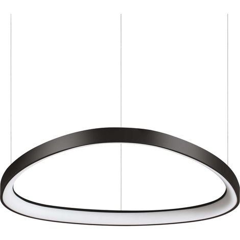 Ideal Lux GEMINI 61 cm DALI integrierte LED-Hängedeckenleuchte Schwarz 6600 lm 3000 K