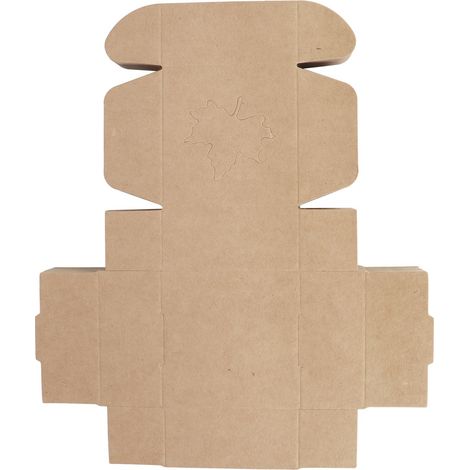 50 pièces boîte d'emballage en kraft motif feuille d'érable, petite boîte cadeau artisanale pour décoration mariage et fête