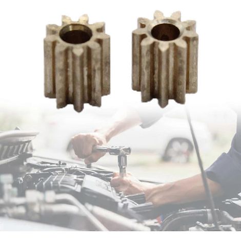Pignon de remplacement pour moteur, engrenage en laiton à 9 dents pour automobile (1/4)