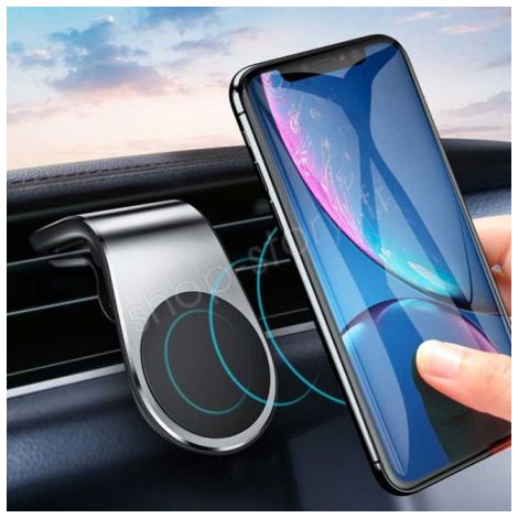 MAGNET MOUNT : Support Magnétique pour Smartphone et GPS avec Fixation sur Grille d'Aération (1/5)