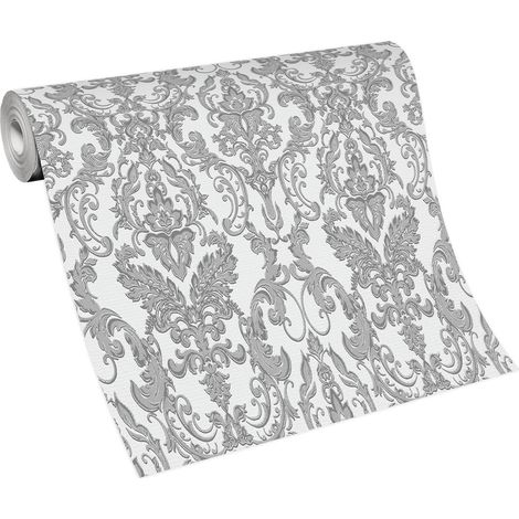 BRICOFLOR Papier Peint fausse pierre gris Tapisserie style industriel pour cuisine, salon & plus Papier Peint minimaliste imitation pierre (1/4)