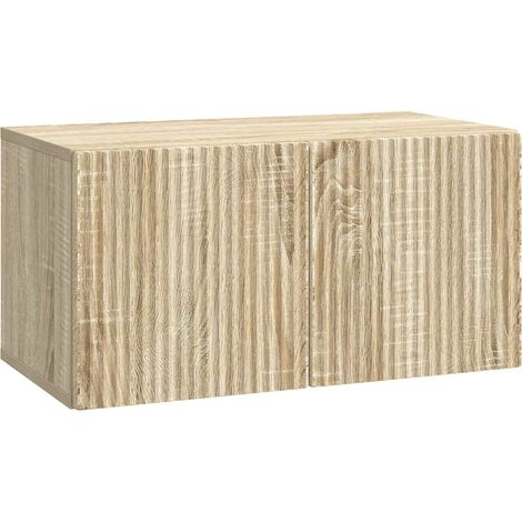 vidaXL Mobile Porta TV da Muro Rovere Sonoma 59,5 x 31 x 30 cm