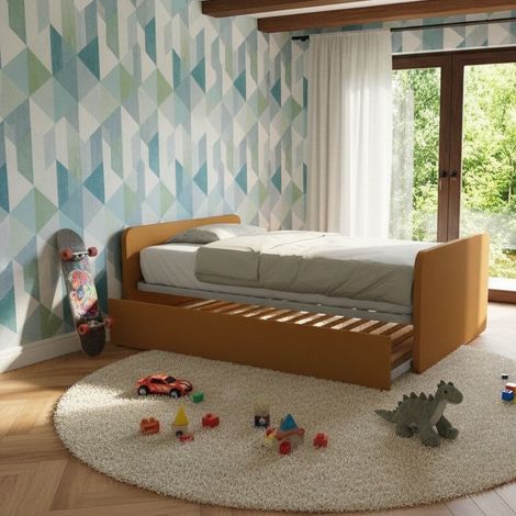 Letto 1 piazza e mezza con letto estraibile - Zolfo