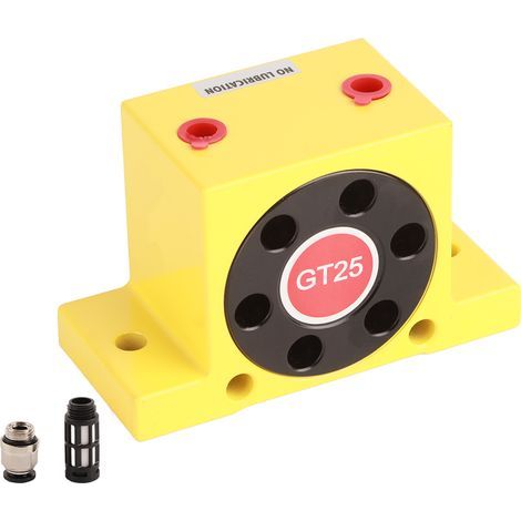 Vibrateur pneumatique GT25, turbine à air à filetage 1/4 po, plateforme vibrante mécanique pour l'alimentation industrielle (1/5)