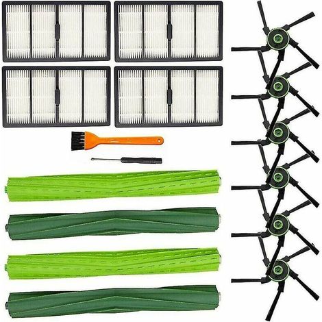 Per iRobot Roomba S9 (9150) S9 + S9 Plus Spazzola a rullo laterale con filtro HEPA -Crezuo