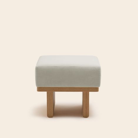 Tabouret en Bois et velours lumineux ANCA (1/3)