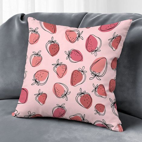 Housse de coussin fleurs colorées, décoration maison intérieur extérieur,45×45cm (1/5)