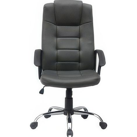 Fauteuil de Direction Orion Gris en PU avec M�canisme Basculant et Pi�tement 5 Branches