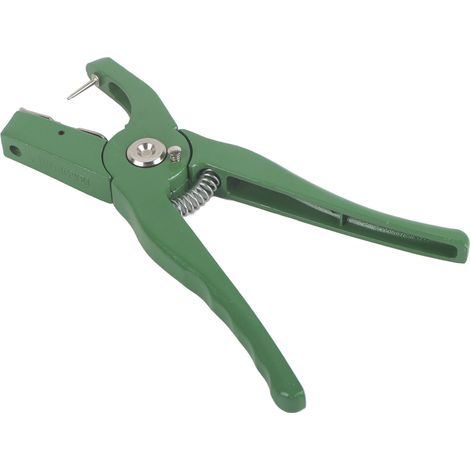Pince étiquette oreille – alliage aluminium – vert – volaille / bétail – identification (1/5)