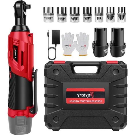 Cordless Ratchet Wrench - 3/8 inch - 12 V Brushless - Built-in LED - 40 N·m