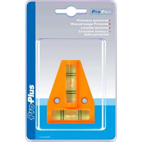 MINI NIVEAU À BULLE-PYRAMIDE EAU PIRAMIDE PETITE BALANCE DE VOYAGE 4,5 X 5,5 CM PROPLUS (1/5)