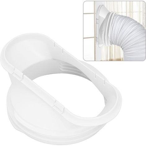 Adaptateur de fenêtre pour climatiseur, raccord de tuyau d'évacuation à embout plat pour tuyau de 5,9 po/5 po, accessoires pour climatiseur mobile (1/5)