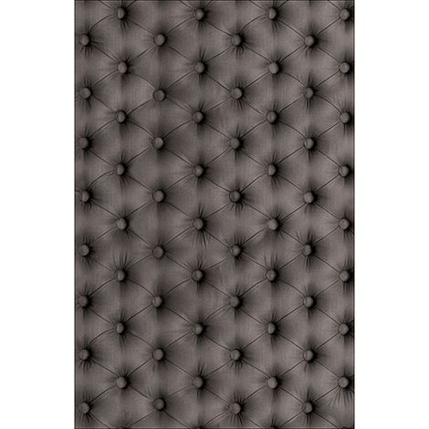 Sticker réfrigérateur et lave vaisselle, capiton gris style moderne déco, 75 cm X 49 cm (1/4)