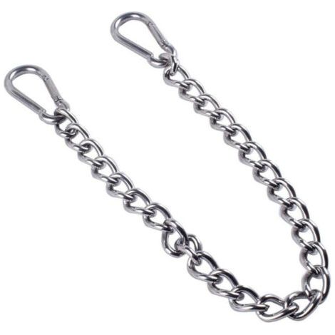royaluxe-Chaîne de chaise suspendue, chaîne avec deux mousquetons, crochets de balançoire, Chaîne de chaise suspendue en acier inoxydable avec deux mousquetons pour chaise suspendue intérieure extérie