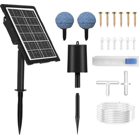 Pompe À Air Solaire pour Bassin À Poissons - Pompe À Air pour Aquarium (1/5)