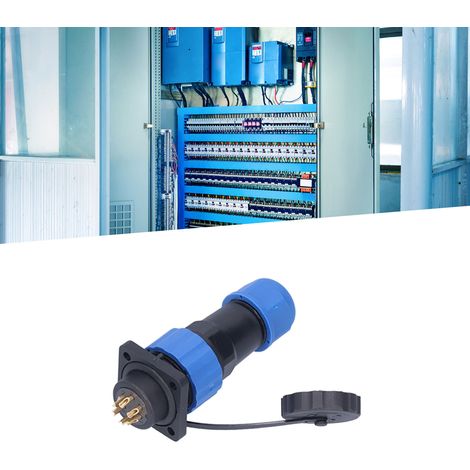 IP68 wasserdichter Luftfahrtstecker und -buchse mit vier Löchern, SP20-Steckverbindern, quadratischen mehradrigen Lötanschlüssen (männlich und weiblich), 380 V, 6 Adern (1/5)