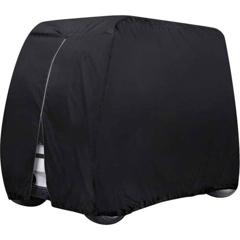 Housse De Voiturette De Golf étanche pour 4 Passagers, Convient à EZ GO, Club Car Yamaha, avec Tissu Oxford Durable étanche à La Poussière 210D,275×122×168cm (1/4)