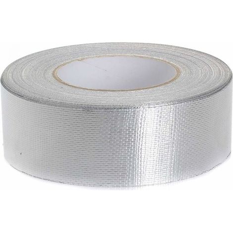 Ruban Adhésif En Aluminium Renforcé 50 Mm X 5M, Aluminium Bande D'Étanchéité, Ruban De Scellement + Renforcement En Fibre De Verre (1/5)