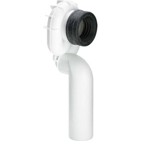 Siphon d'urinoir vertical, plastique/blanc (1/4)