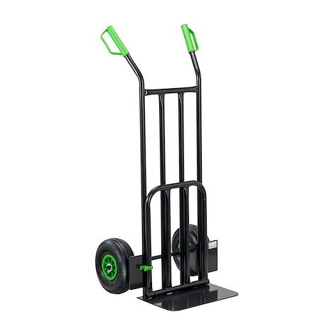 Diable acier 250kg bavette mixte - Roues increvables (1/5)