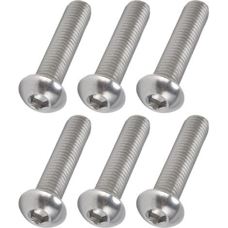 30 Vis à tête hexagonale creuse Acier Inox A2 M10 x 45 mm - Lot de 30 vis inoxydables M10x1.5 (1/5)