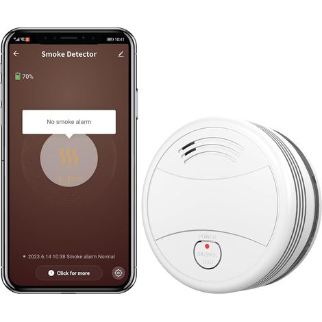Intelligenz wlan rauch sind feuer. Verbunden, 360 ° tests den batterie, decke installiert (1/5)
