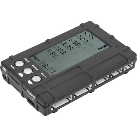 Testeur de capacité de batterie 3 en 1, équilibreur, déchargeur, affichage numérique LCD, indicateur de batterie pour modèle réduit d'avion (1/5)