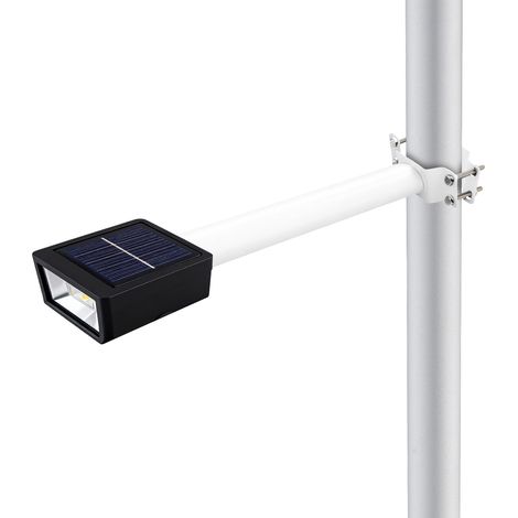 Lot de 4 supports de fixation pour lampadaires blancs, supports de fixation pour éclairage public, kit de rallonge pour supports de fixation d'éclairage solaire, Luminaire (1/5)