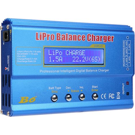 Chargeur de Batterie Numérique 80W, Balance Chargeur Lipo pour NiMH LiPo, avec Écran LCD (1/5)