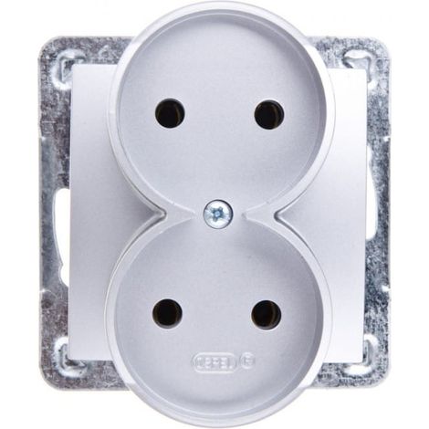 Impresja Double socket b/u silver GP-2YR/m/18