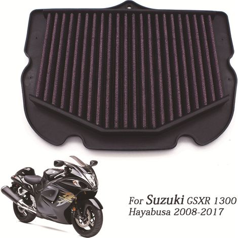 Compatible with the Suzuki Hayabusa 1300 GSXR1300R (2008-2019) high flow air filter.